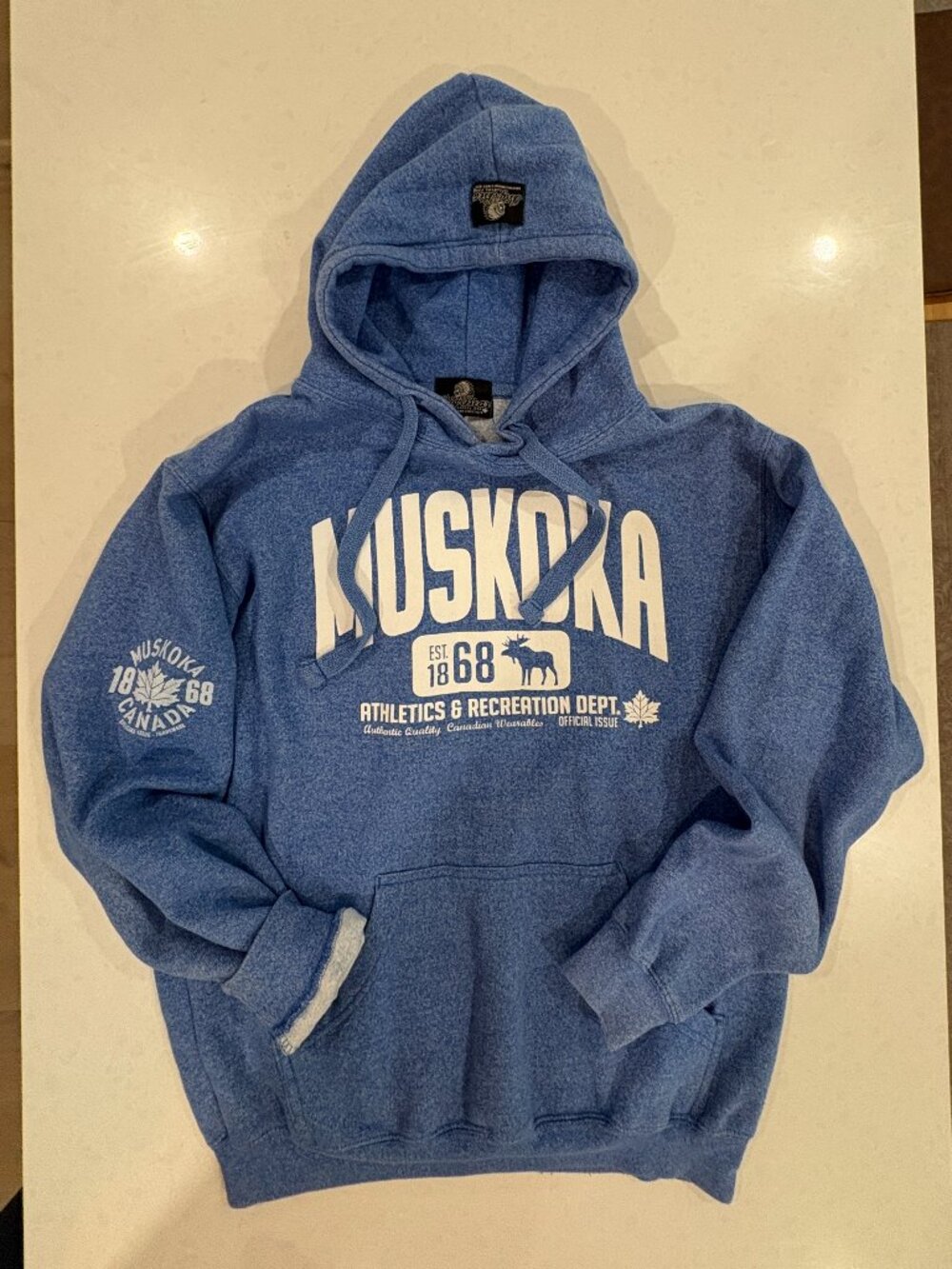 Big Bear Canada Muskoka Blue Hoodie – Size Medium